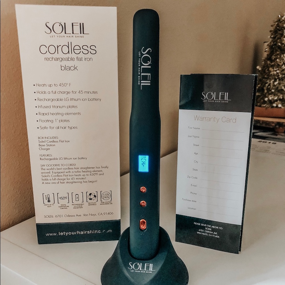 Soliél Cordless Flat Iron Straightener